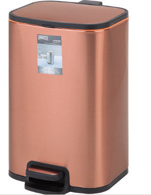 6L Foot Pedal Trash Bin , Rohs Foot Operated Garbage Bins